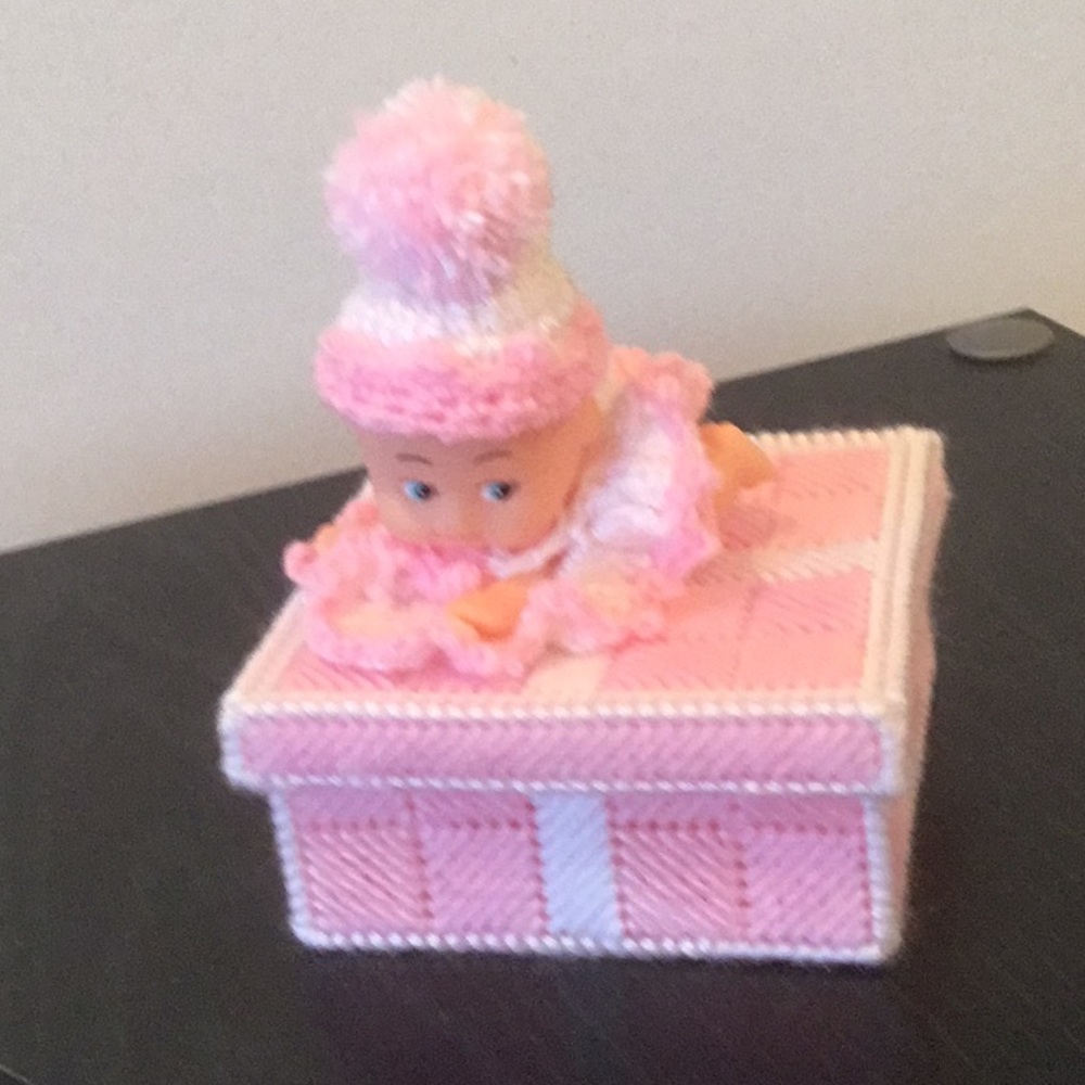 Hand made baby girl box